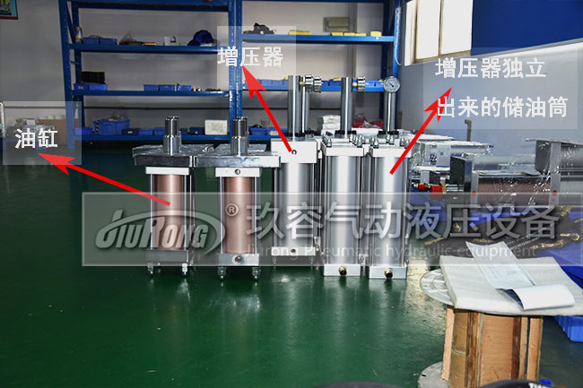 儲油筒分離型預壓式氣液增壓器配油缸各部分說明 儲油筒分離型預壓式氣液增壓器配油缸各部分說明