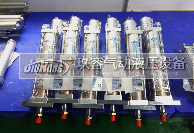 6臺標準型氣液增壓缸產品正面圖 6臺標準型氣液增壓缸產品正面圖