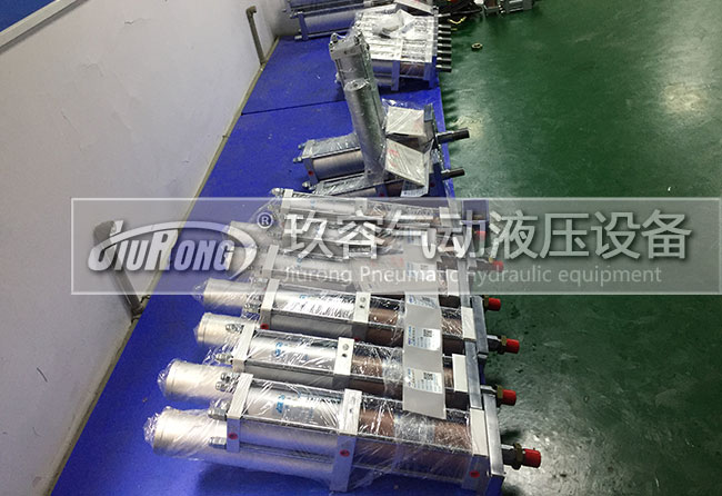 6臺標準型氣液增壓缸產品側面圖 6臺標準型氣液增壓缸產品側面圖