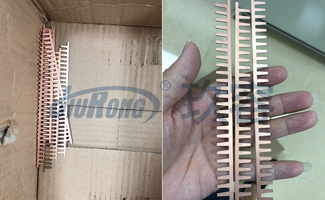 沒有沖斷之前的鍍銅樣品 沒有沖斷之前的鍍銅樣品