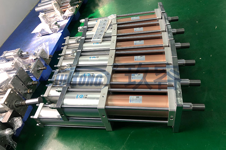20噸沖壓設備用標準型氣液增壓缸產品側面圖 20噸沖壓設備用標準型氣液增壓缸產品側面圖