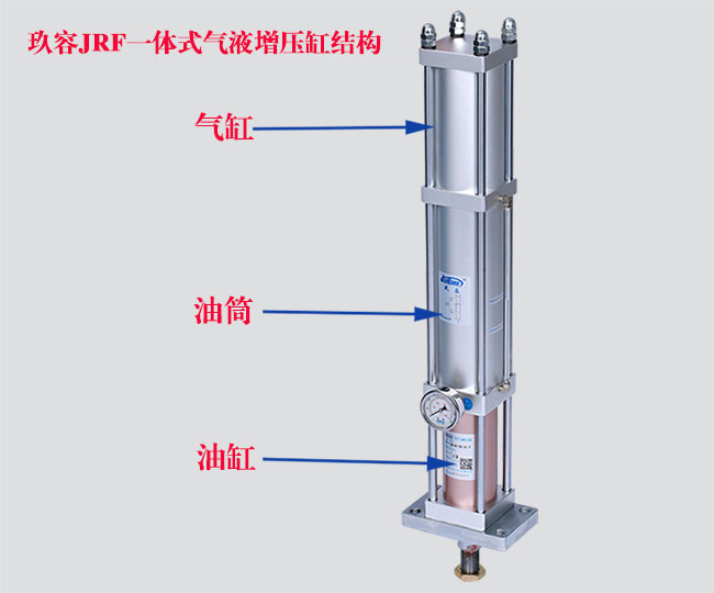 玖容JRF一體式氣液增壓缸結(jié)構(gòu) 玖容JRF一體式氣液增壓缸結(jié)構(gòu)