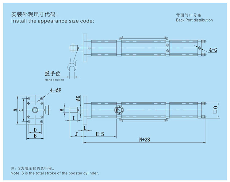快速單列式氣液增壓缸設(shè)計(jì)圖 快速單列式氣液增壓缸設(shè)計(jì)圖